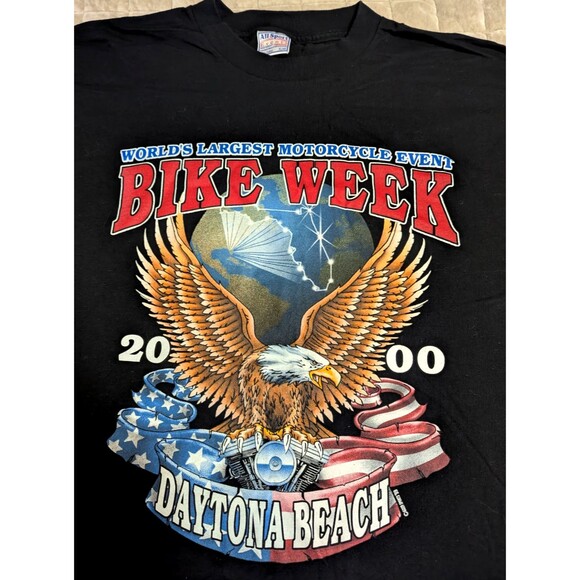 Rally Biker Other - Vintage 2000 Daytona Beach Spring Eagle Biker Rally Tee Shirt Men's XXL